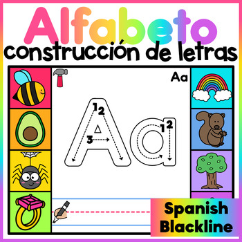 Spanish Alphabet Mats by The Bilingual Rainbow | TPT