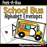 School Bus Alphabet Game (Peek-A-Boo Envelopes)
