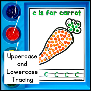 Letter C Alphabet Crafts Q Tip Painting Fine Motor Skills by Preschool ...