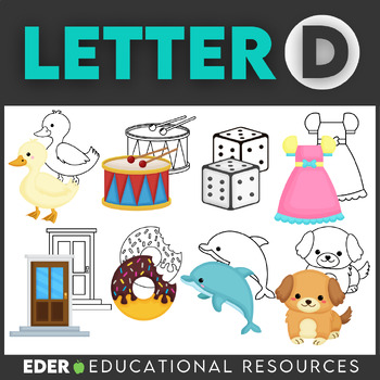 Letter D Clipart {Alphabet Clip Art} by Eder Educational Resources