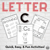 Letter C: Literacy Intervention Activity (Sound Sensible S