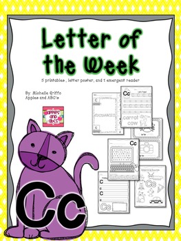 Preview of Letter C Printables Activities Tracing Sounds Recognition