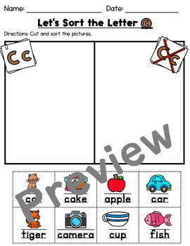 Letter C Worksheets! by Kindergarten Swag | Teachers Pay Teachers