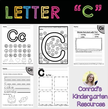 Letter C Worksheets by Sweet Primary Teachings | TPT