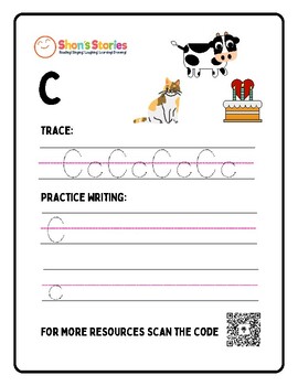 Letter C | Writing Practice | Tracing | Pre-K – Kindergarten by Ms Shon ...