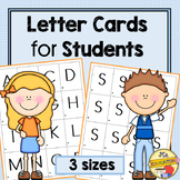 Letter Cards for Students (Double-sided)