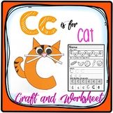 Letter C Craft:  Alphabet Craft, Cc Craft, C is for Cat Cr
