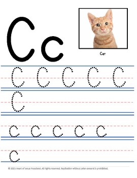 Letter Cc Formation Fine Motor Practice Preschool Kindergarten | TPT