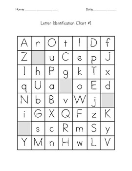 Letter Charts by Teacher Chip's School Store | TPT
