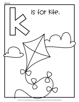 Letter Coloring Books by Miss M's Reading Resources | TpT