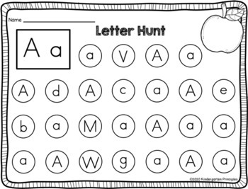 Letter Coloring Worksheets by Kindergarten Principles | TPT