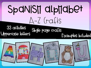Preview of Letter Craft from A to Z - Spanish