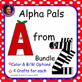 Letter Crafts A to Z Printable No Prep Work Interactive Bundle