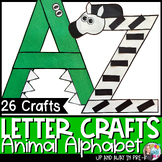 Letter Crafts and Writing Journal - Zoo Animals - A-Z Set
