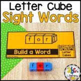 Letter Cube Sight Words Cards Sight Word Review Center/Mor