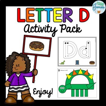 Preview of Letter D Activity Pack