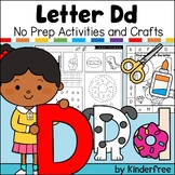 Letter D Alphabet No Prep Activities and Crafts