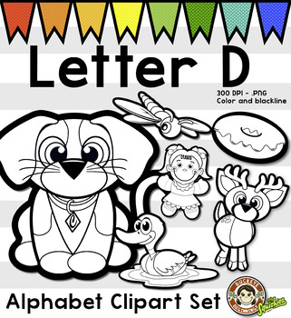 Alphabet Clip Art: Letter D Phonics Clipart Set - Clip Art | TpT