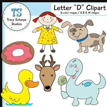 Letter “D” Clipart Set {Tracy Sztanya Studios} by Tracy Sztanya Studios