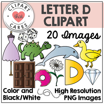 Letter D Alphabet Clipart by Clipart That Cares by Clipart That Cares