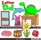 Letter D Color and Line Art ClipArt by KM Classroom | TpT