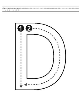 Letter D, Color brown, number 4 by Happy Heart Learning | TpT