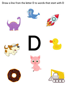 Letter D Preschool Worksheets by Grapheme Graphics | TpT
