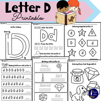 Letter D Printables by Dressed in Sheets | TPT