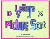Letter D V J X Picture Sort Saxon Phonics
