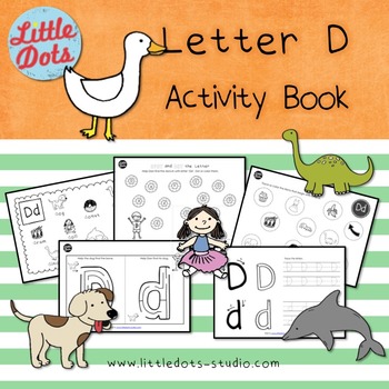 Letter D Activities and Worksheets by Little Dots | TpT