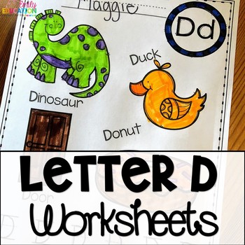 letter d worksheets teaching resources teachers pay teachers