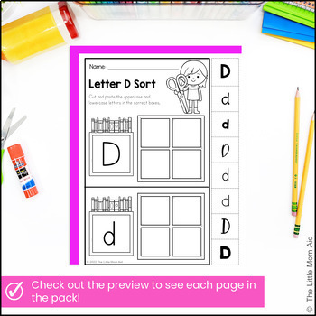 Letter D Worksheets – Letter of the Week D by The Little Mom Aid