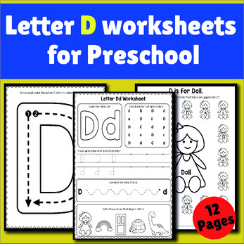 Letter D Worksheets Recognition, Tracing, Find and Color Activities ...