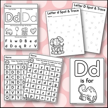 Letter D Worksheets and Activities Letter Of The Week | TPT