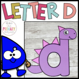 Letter D craft | Alphabet crafts | Lowercase letter craft 