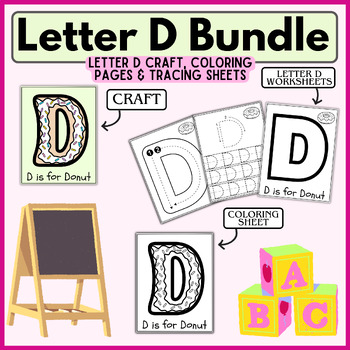 Letter D craft | Letter D worksheets | Letter Worksheets by MrsPetiteStyle