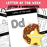 Letter D packet | Letter of the Week Worksheets | Letter P