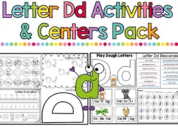 Preview of Letter Dd Activities & Centers Pack
