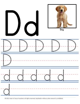 Letter Dd Formation Fine Motor Practice Preschool Kindergarten | TPT