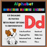 Letter D Identification, Writing, and Sounds: Books, Cente