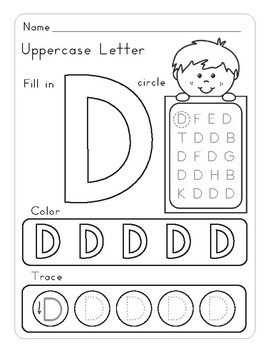 Letter Dd ... Letter of the Week Activity Worksheets by MaQ Tono