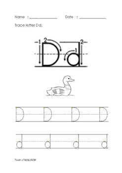 letter dd worksheet by teach a tot teachers pay teachers