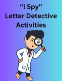 Letter Detective "I Spy" Activity for recognition