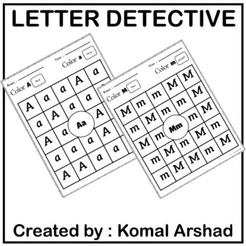 Preview of Letter Detective Worksheets