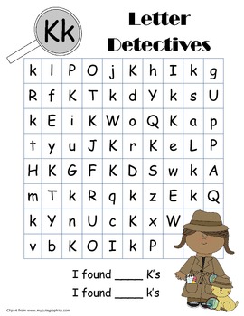Letter Detectives by Kari Webb | Teachers Pay Teachers