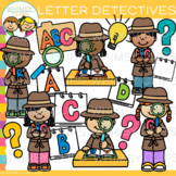 Investigation Kids Letter Detectives Clip Art