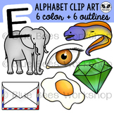 Letter E Clip Art Alphabet / Beginning Sound E
