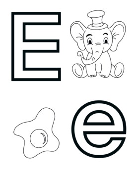 e alphabet letter