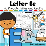 Letter E Alphabet No Prep Activities and Crafts