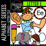 Letter E {Creative Clips Digital Clipart}